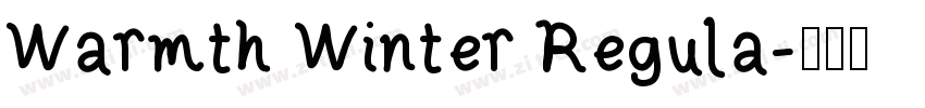 Warmth Winter Regula字体转换